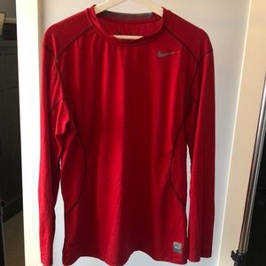 Red Nike long sleeve
